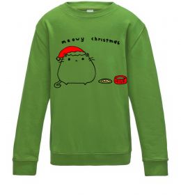 Детский Свитшот Meowy Christmas