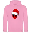 Мужская толстовка (худи) Christmas Deadpool Розовый фото