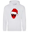 Чоловіча толстовка (худі) Christmas Deadpool Сірий меланж фото
