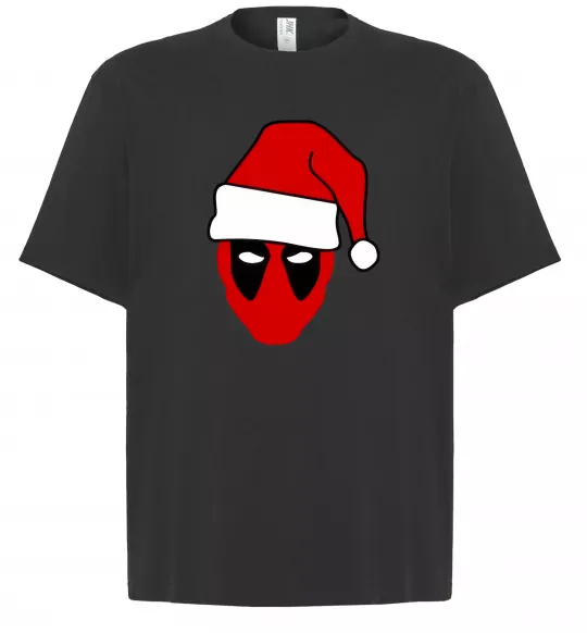Футболка Оверсайз Christmas Deadpool Черный фото