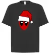 Футболка Оверсайз Christmas Deadpool Черный фото