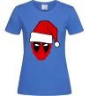 Женская футболка Christmas Deadpool Ярко-синий Женская футболка Christmas Deadpool Ярко-синий фото