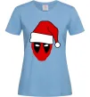 Женская футболка Christmas Deadpool Голубой Женская футболка Christmas Deadpool Голубой фото