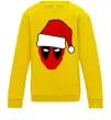 Детский Свитшот Christmas Deadpool Солнечно желтый Детский Свитшот Christmas Deadpool Солнечно желтый фото