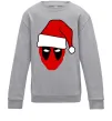 Детский Свитшот Christmas Deadpool Серый меланж Детский Свитшот Christmas Deadpool Серый меланж фото