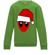 Детский Свитшот Christmas Deadpool Лаймовый Детский Свитшот Christmas Deadpool Лаймовый фото