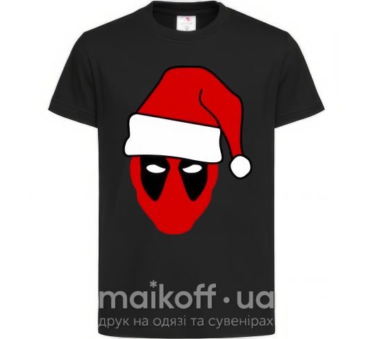 Детская футболка Christmas Deadpool Черный фото