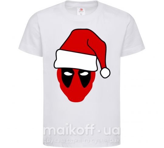 Детская футболка Christmas Deadpool Белый фото