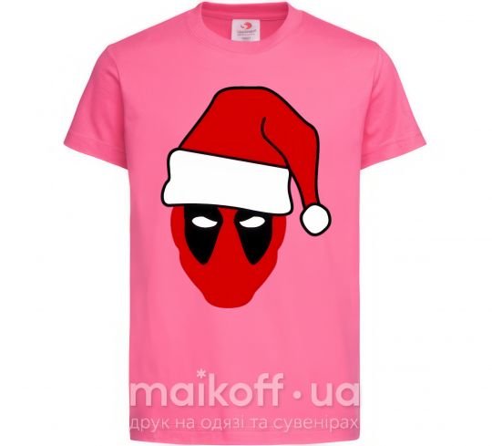 Детская футболка Christmas Deadpool Ярко-розовый фото