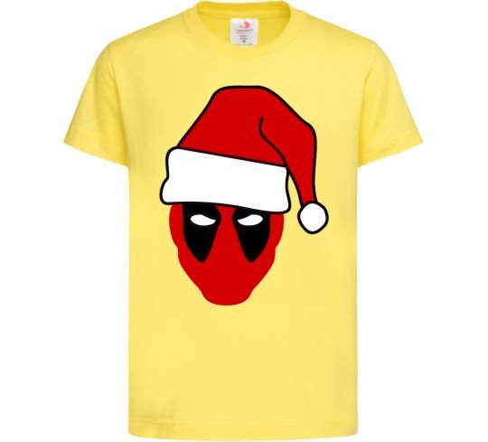 Дитяча футболка Christmas Deadpool Лимонний фото