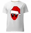 Мужская премиум футболка Christmas Deadpool Белый фото