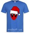 Мужская футболка Christmas Deadpool Ярко-синий фото