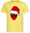 Мужская футболка Christmas Deadpool Лимонный фото