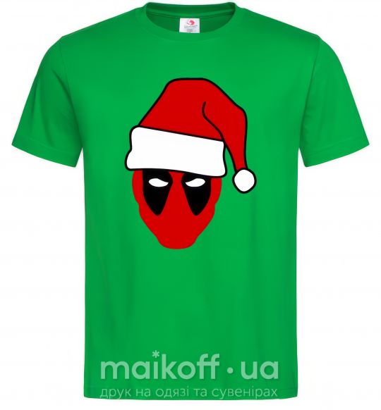 Мужская футболка Christmas Deadpool Зеленый фото