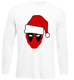 Лонгслив Christmas Deadpool Белый фото