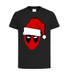Детская футболка Christmas Deadpool Черный фото