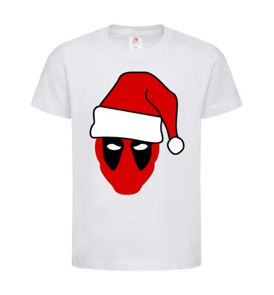 Детская футболка Christmas Deadpool Белый фото