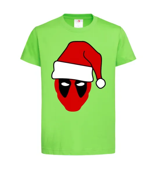 Детская футболка Christmas Deadpool Лаймовый фото