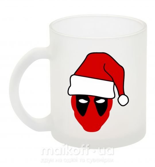 Чашка скляна Christmas Deadpool Фроузен фото