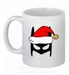 Чашка керамическая Christmas batman Белый фото