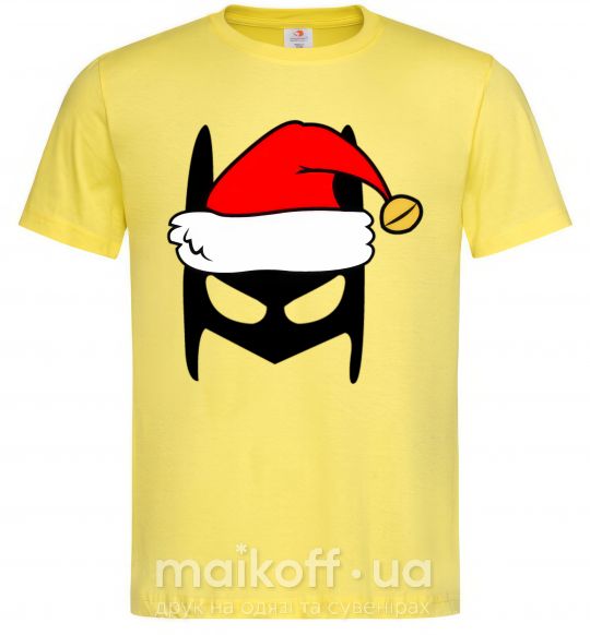 Мужская футболка Christmas batman Лимонный фото