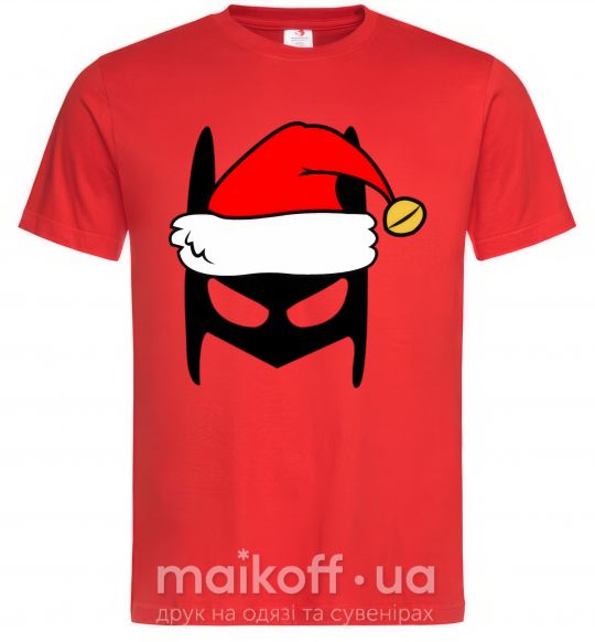 Мужская футболка Christmas batman Красный фото