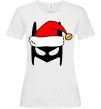 Жіноча футболка Christmas batman Білий фото