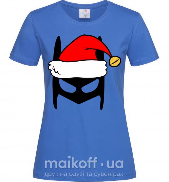 Жіноча футболка Christmas batman Яскраво-синій фото