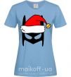 Женская футболка Christmas batman Голубой фото