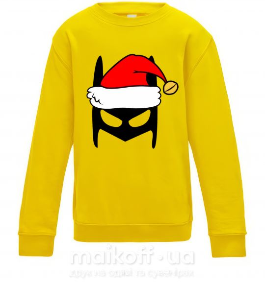 Детский Свитшот Christmas batman Солнечно желтый фото
