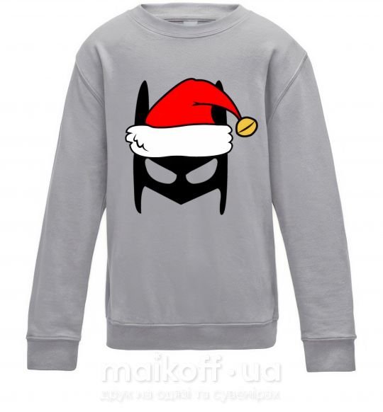 Детский Свитшот Christmas batman Серый меланж фото