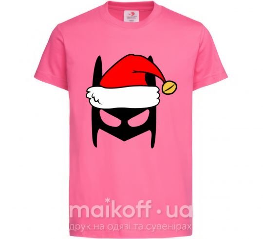 Дитяча футболка Christmas batman Яскраво-рожевий фото