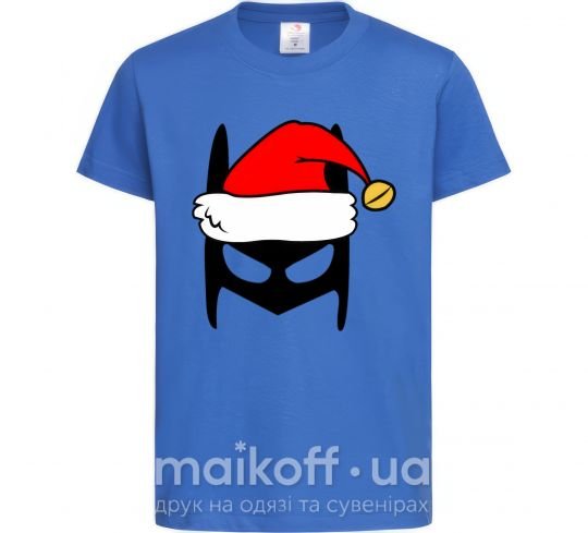 Дитяча футболка Christmas batman Яскраво-синій фото