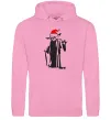 Чоловіча толстовка (худі) Christmas Yoda Рожевий фото