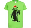 Детская футболка Christmas Yoda Лаймовый фото