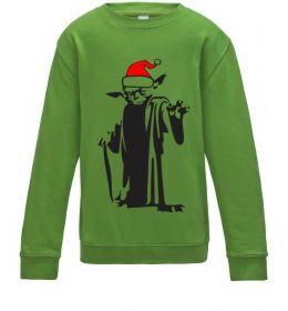 Детский Свитшот Christmas Yoda