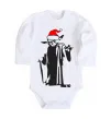 Детский боди Christmas Yoda Белый фото