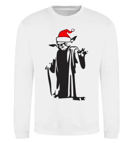 Світшот Christmas Yoda Білий фото