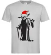 Мужская футболка Christmas Yoda Серый фото