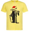 Мужская футболка Christmas Yoda Лимонный фото