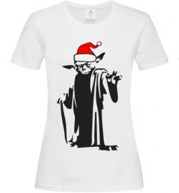 Женская футболка Christmas Yoda Женская футболка Christmas Yoda