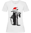 Женская футболка Christmas Yoda Белый Женская футболка Christmas Yoda Белый фото
