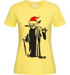 Женская футболка Christmas Yoda Лимонный Женская футболка Christmas Yoda Лимонный фото