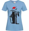 Женская футболка Christmas Yoda Голубой Женская футболка Christmas Yoda Голубой фото