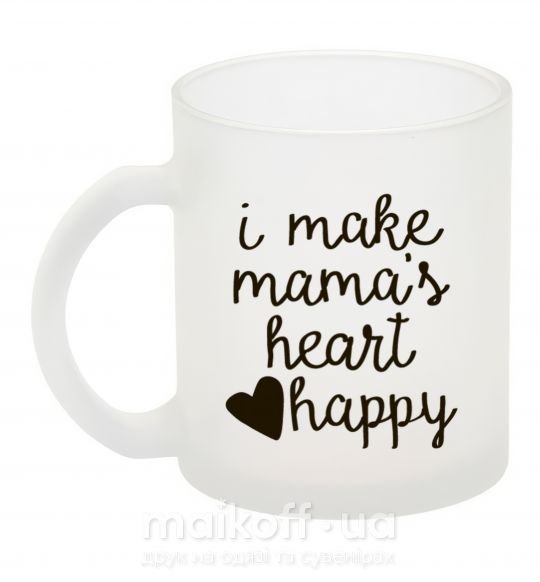 Чашка стеклянная I make mamas heart happy Фроузен фото