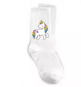 Носки Cute unicorn Белый фото