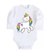 Детский боди Unicorn Белый фото