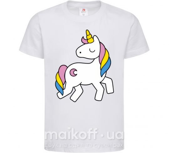Детская футболка Unicorn Белый фото