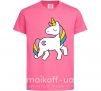 Детская футболка Unicorn Ярко-розовый фото