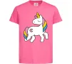 Дитяча футболка Unicorn Яскраво-рожевий фото